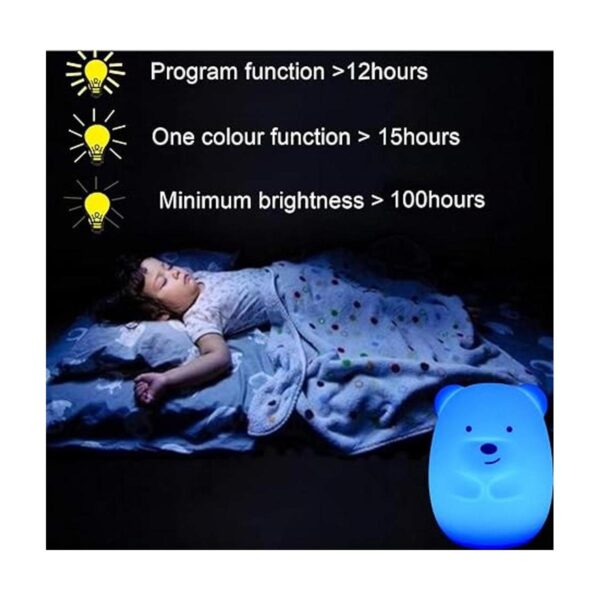 Glinrui Lámpara de noche de oso para niños luces_3