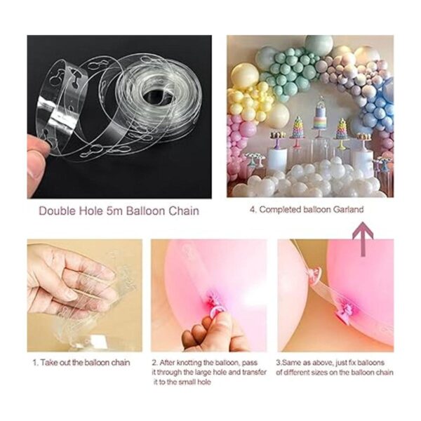 Kit de arco de guirnalda de globos pastel 132 globos de