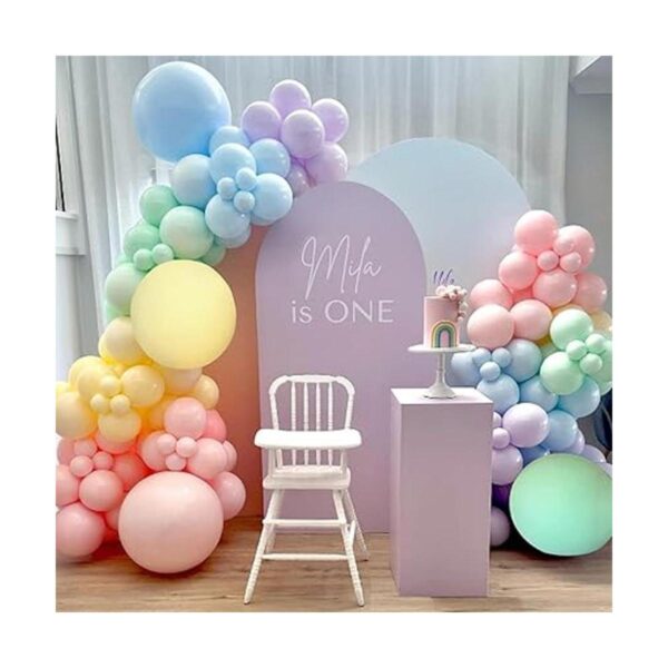 Kit de arco de guirnalda de globos pastel 132 globos de