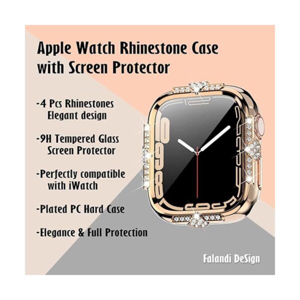 Falandi Funda rígida compatible con Apple Watch Series 8_2