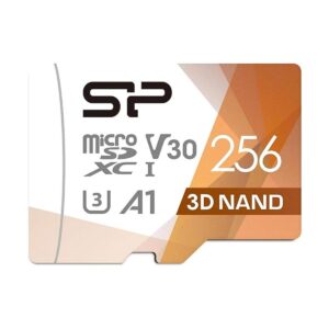 Silicon Power Tarjeta micro SD de 256 GB U3 SDXC de hasta