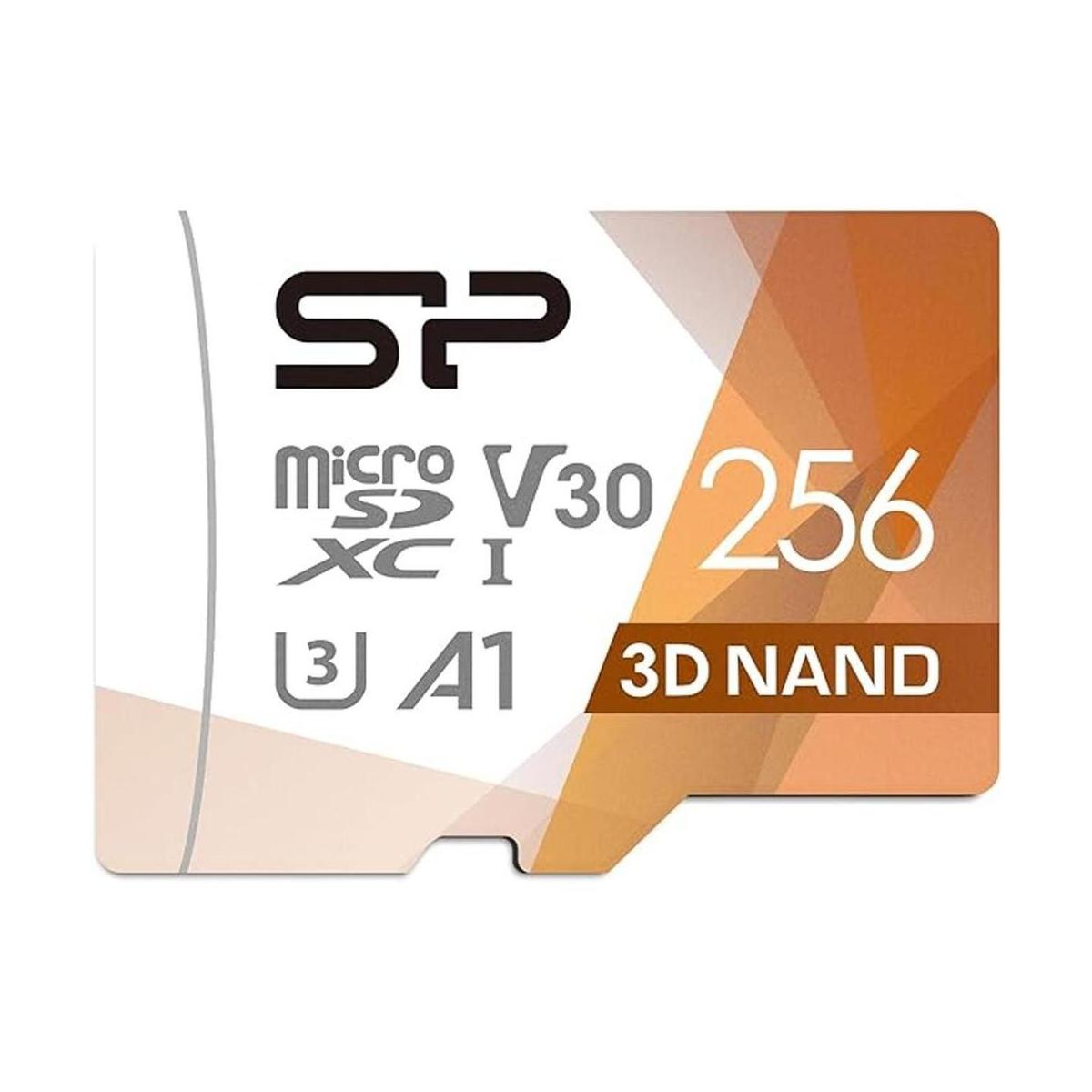 Silicon Power Tarjeta micro SD de 256 GB U3 SDXC de hasta