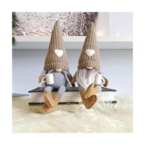 JstDoit 2 piezas de gnomos de café decoración de barra de_1