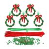Juego de 48 adornos de cuentas de Navidad para