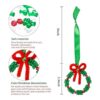 Juego de 48 adornos de cuentas de Navidad para