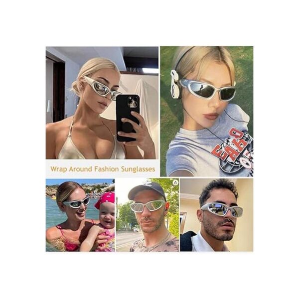 BAWUYI Y2K Gafas de sol envolventes para hombres y_2
