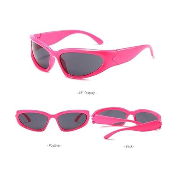 BAWUYI Y2K Gafas de sol envolventes para hombres y_4