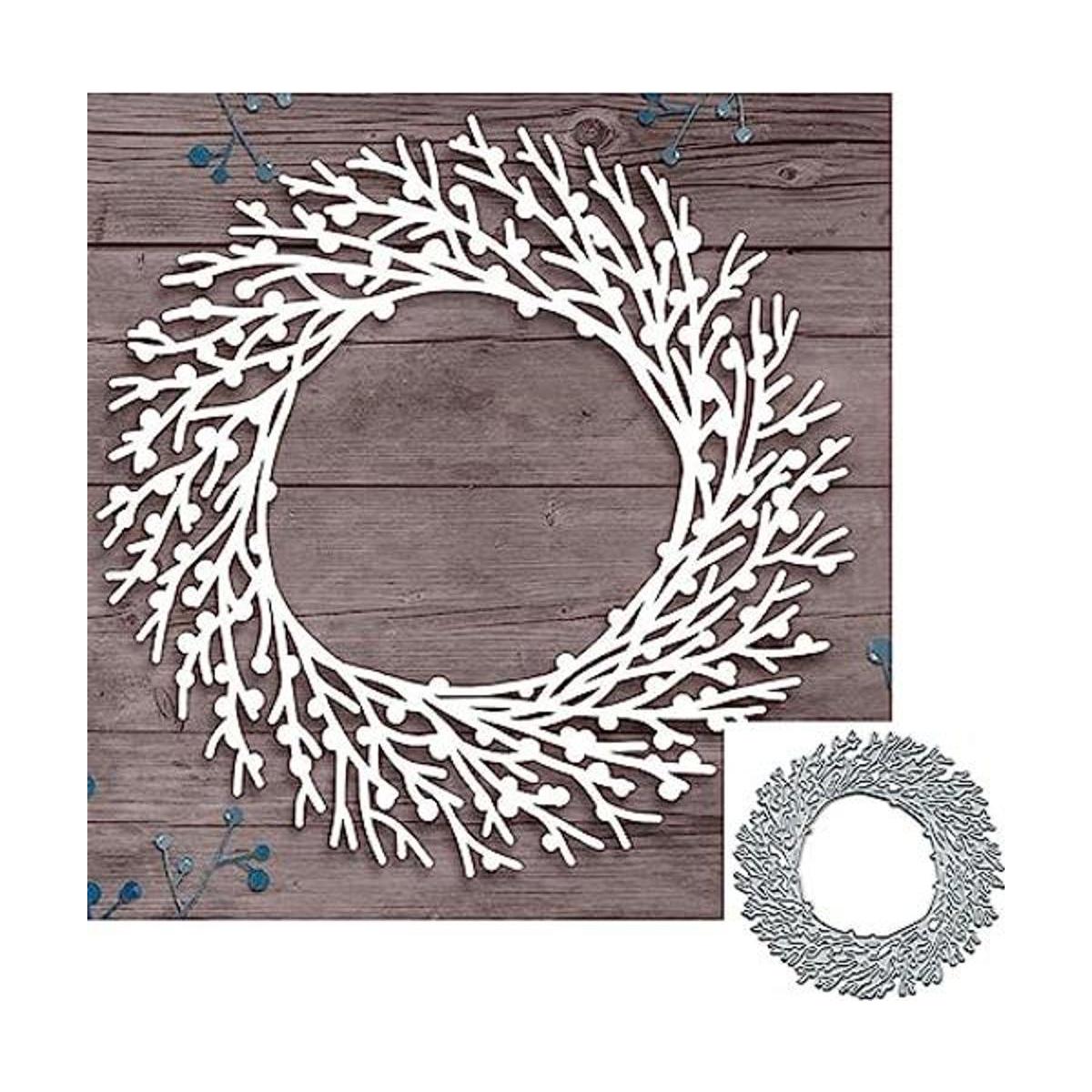 Troqueles de metal con diseño de corona de ramas para