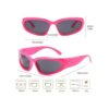 BAWUYI Y2K Gafas de sol envolventes para hombres y_5
