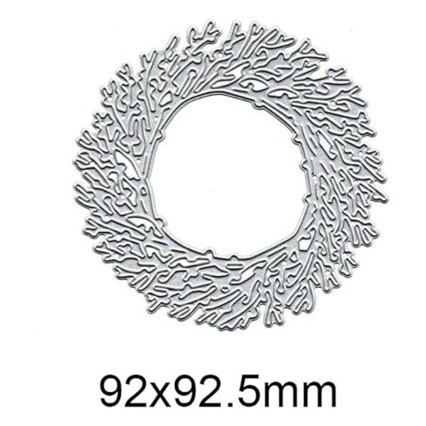 Troqueles de metal con diseño de corona de ramas para