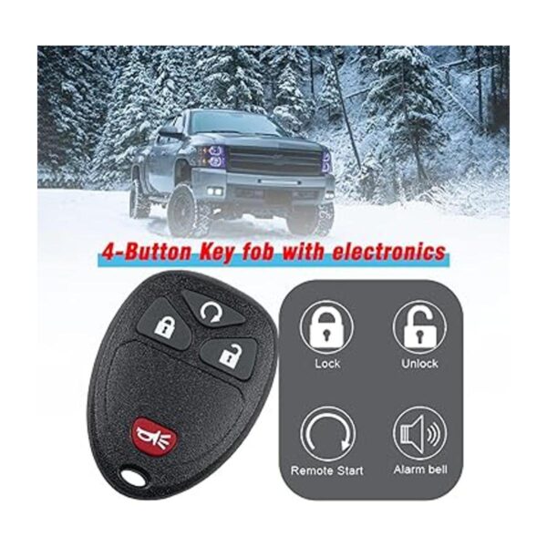 Llavero de coche con control remoto de entrada sin llave_2
