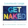 Alfombra de baño para desnudos divertida linda alfombra