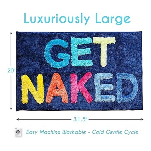 Alfombra de baño para desnudos divertida linda alfombra