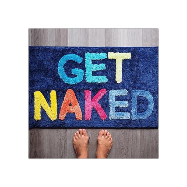 Alfombra de baño para desnudos divertida linda alfombra