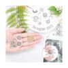 SUNNYCLUE 1 caja 60pcs 15 estilos plata antigua Sol Luna