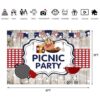 Lofaris Fondo de picnic para fiestas de cumpleaños para_4