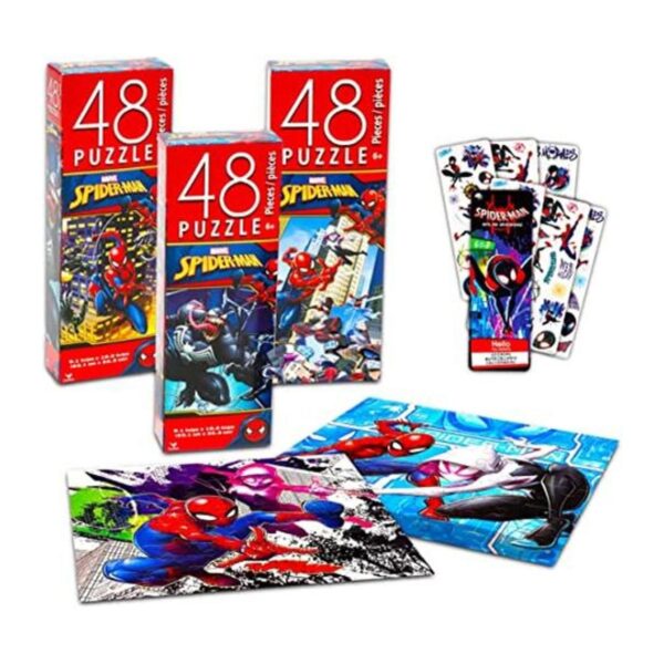 Marvel Spiderman Puzzle para niños Paquete de actividades_1