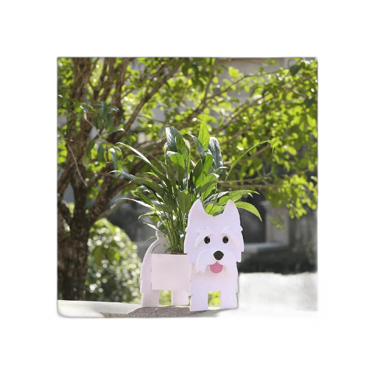 Fitcho Westie Maceta para perro bonita maceta para