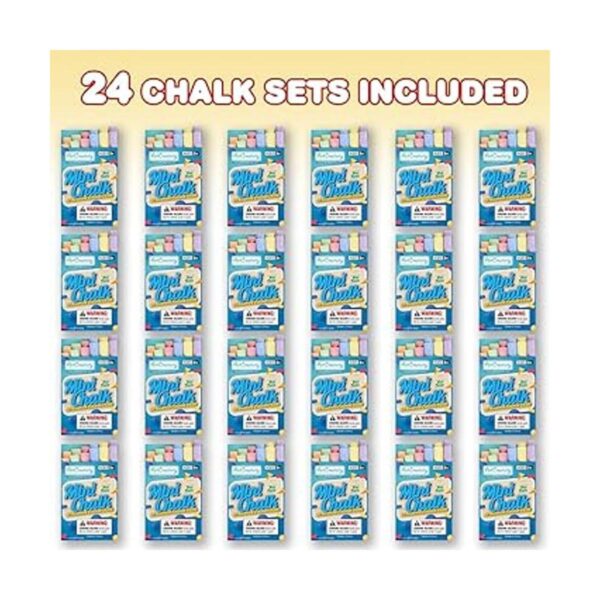 ArtCreativity Mini juego de tiza para niños 24 cajas