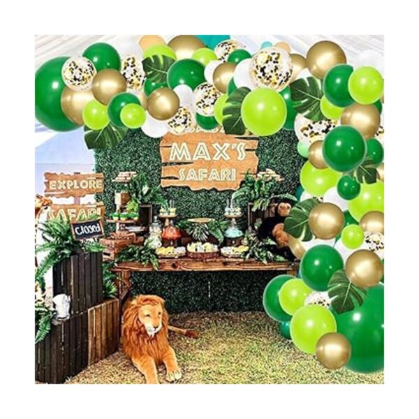 RUBFAC Kit de guirnalda de globos de fiesta de selva 134_6