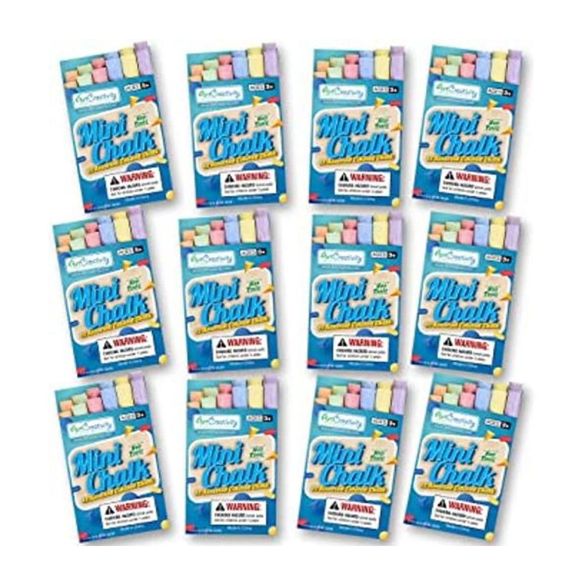 ArtCreativity Mini juego de tiza para niños 24 cajas