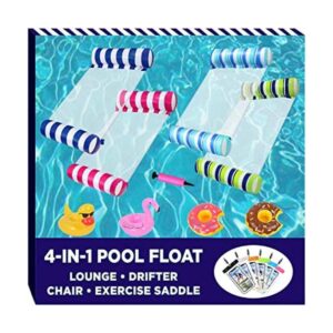 Paquete de 4 flotador inflable para piscina para adultos