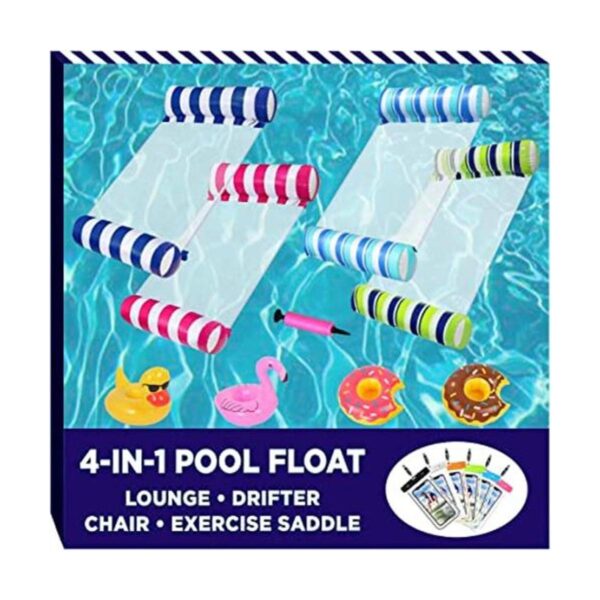 Paquete de 4 flotador inflable para piscina para adultos