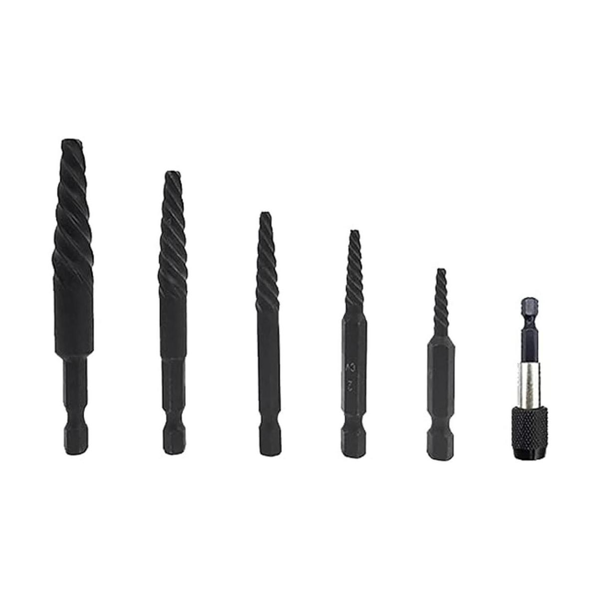 Juego de 6 extractores de tornillos dañados y pernos rotos