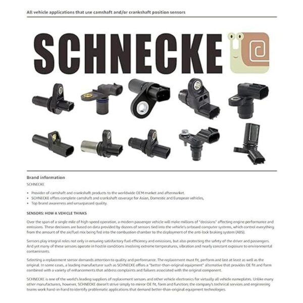 Sensor de posición del árbol de levas del motor L4 V6 3.5L_2