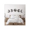 5 piezas de decoración de pared de fase lunar estilo