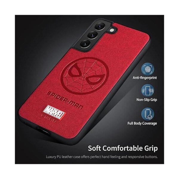 IRON SPIDER Funda para Galaxy S22 con funda de piel de_2