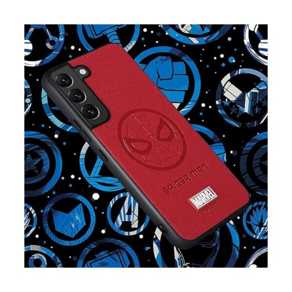 IRON SPIDER Funda para Galaxy S22 con funda de piel de_4
