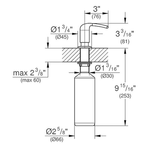 GROHE 40553000 Zedra Dispensador de jabónloción cromo_3
