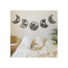 5 piezas de decoración de pared de fase lunar estilo