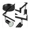 Unicozin LED 6 Light Track Lighting Kit Black 6 Way
