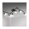 Unicozin LED 6 Light Track Lighting Kit Black 6 Way