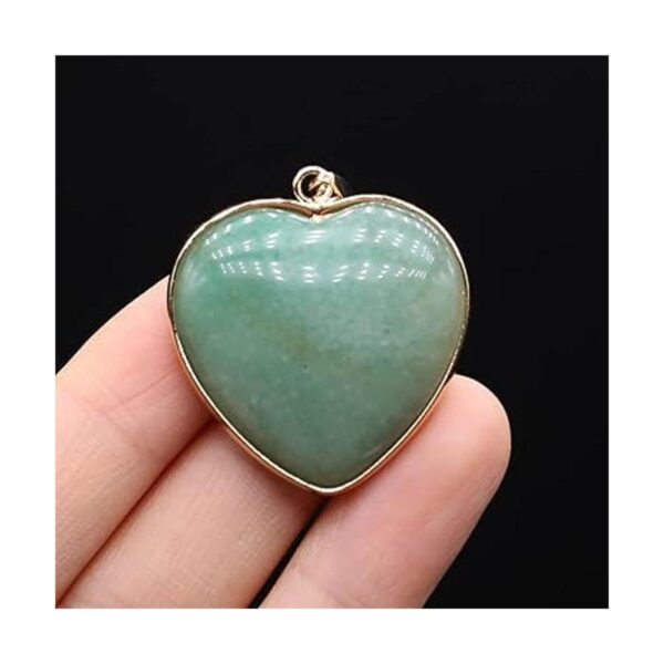 LHJ 5 colgantes de piedra natural en forma de corazón_5