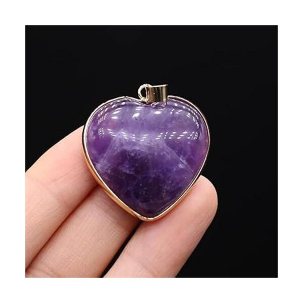LHJ 5 colgantes de piedra natural en forma de corazón_4