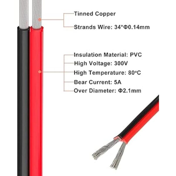 Cable de calibre 20 20 AWG Cable eléctrico de cobre_2