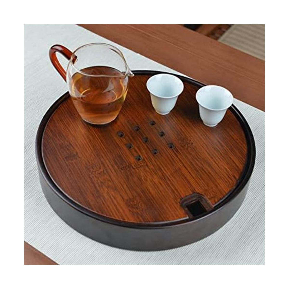 Simple Bandeja de té de bambú Gongfu juego de té vintage