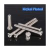 Glarks 100 piezas M6 x 354555652.953 in hexagonal kit