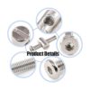 Glarks 100 piezas M6 x 354555652.953 in hexagonal kit