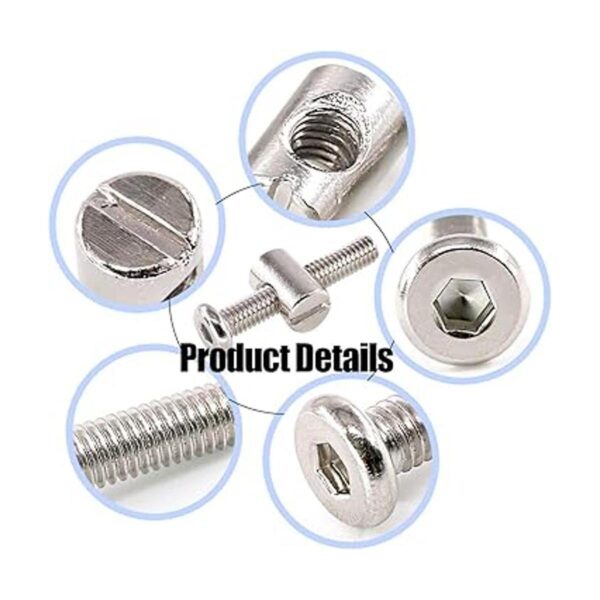 Glarks 100 piezas M6 x 354555652.953 in hexagonal kit