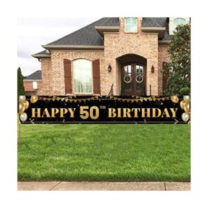 Cartel grande de decoración de cumpleaños número 50_1