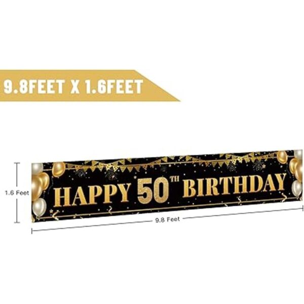 Cartel grande de decoración de cumpleaños número 50_2
