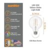Sunlite 41697 Bombilla LED G30 Edison Globo 8.5 vatios