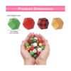 Beadthoven 120 cuentas de madera de Navidad de 0.630 in_3