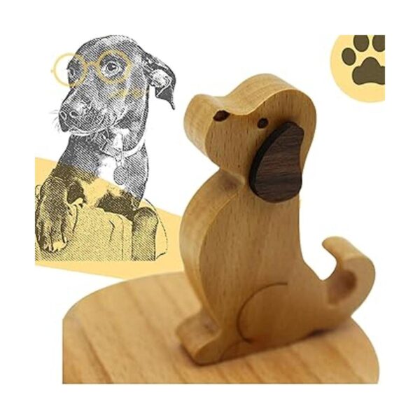 Pokanic Tableta para teléfono celular soporte de madera_2
