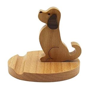 Pokanic Tableta para teléfono celular soporte de madera_1