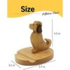 Pokanic Tableta para teléfono celular soporte de madera_5